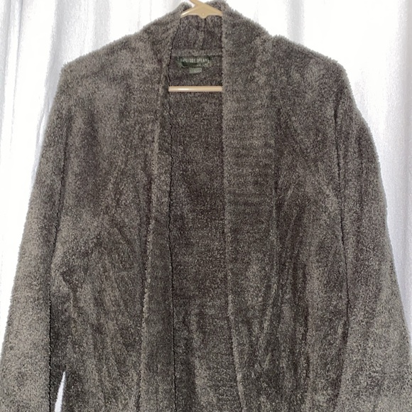 Barefoot Dreams CozyChic Directional Ribbed Cardigan Size L BDWCC21556 - Picture 2 of 3